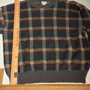 Neiman Marcus Multicolor Striped Virgin Wool Sweater